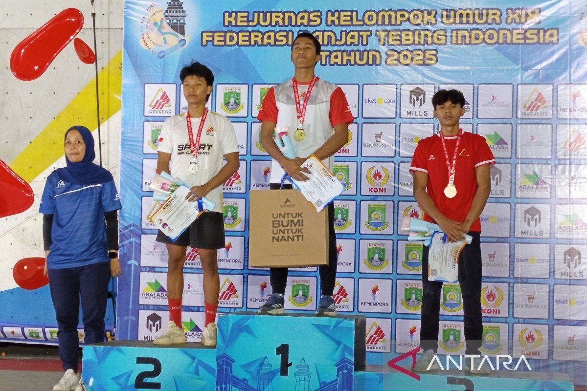 Jakarta Raih Emas Kejurnas Panjat Tebing Speed Junior Putra