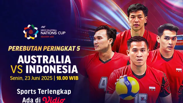Nonton Live Streaming Indonesia vs Australia: Perebutan Peringkat 5 AVC