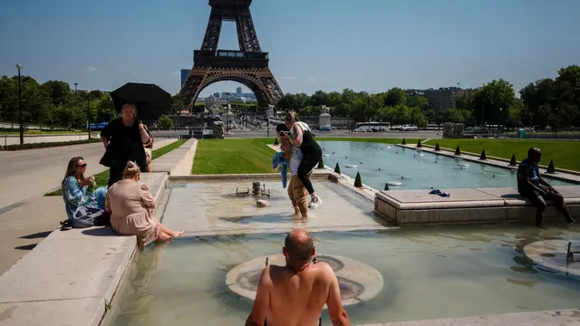 Menara Eiffel Tertutup! Gelombang Panas Ekstrem Landa Eropa